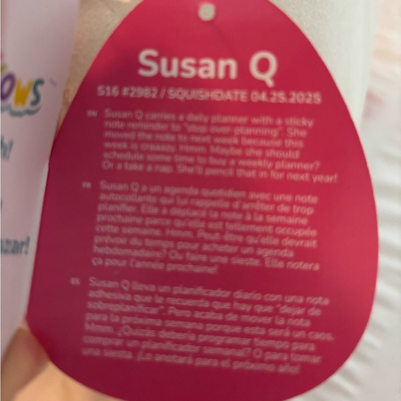 Squishmallows Susan Q. Calico Cat 16” plush stuffed animal - NWT - Picture 8 of 9